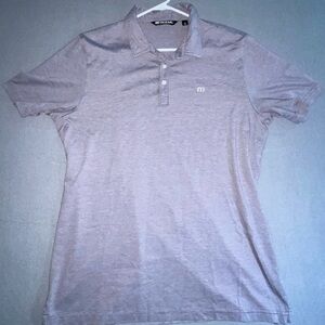 Travis Mathew light purple polo shirt
